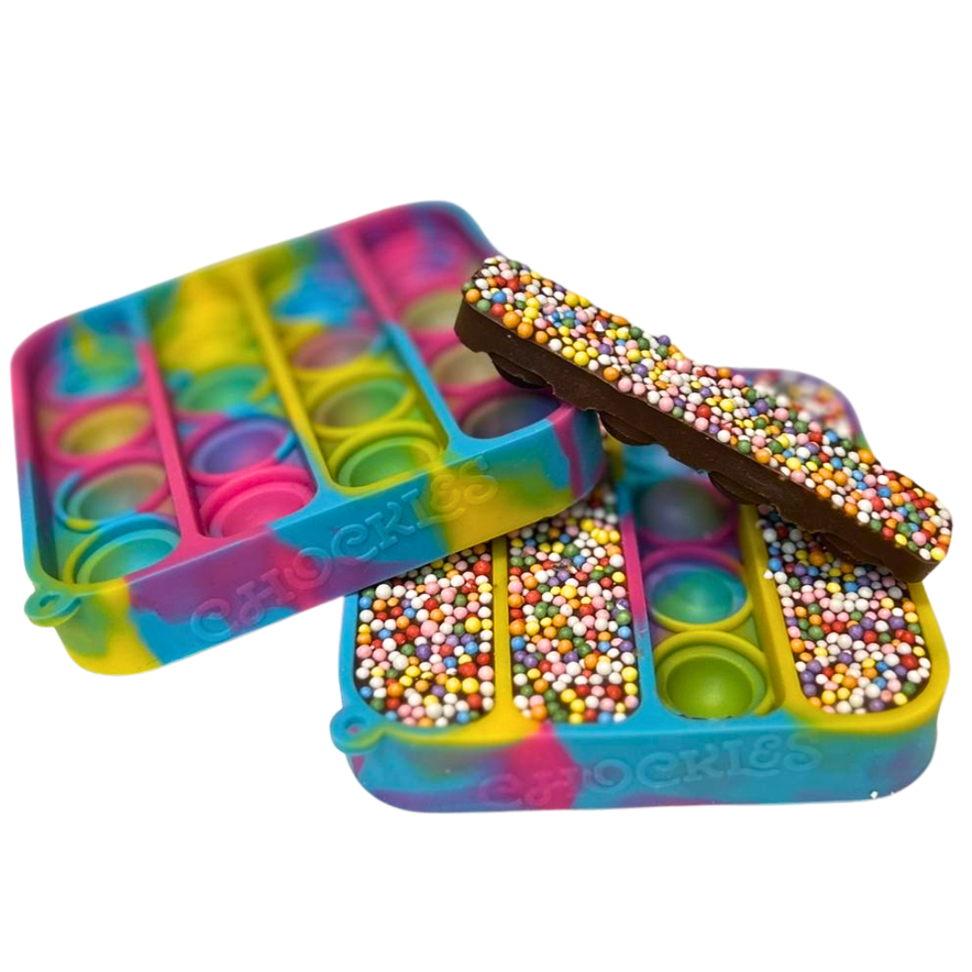 Pop a Treat! Milk Chocolate in a Fidget Toy